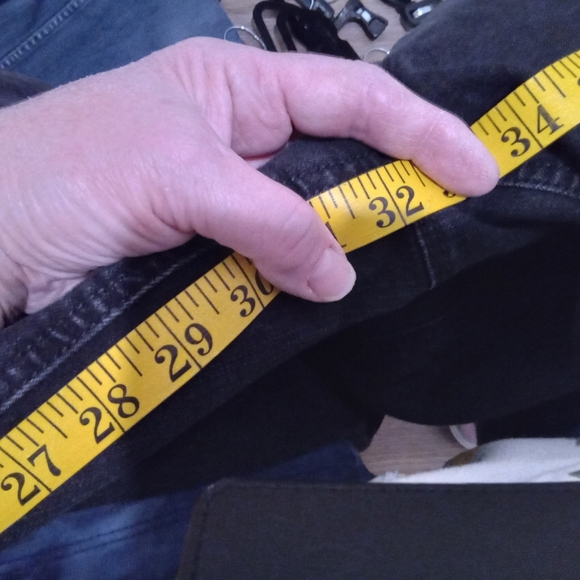 Chicos So Slimming Plus Size 3 (16) Black Straight Leg Denim Blue Jeans - Picture 5 of 13